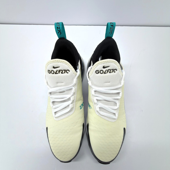 Nike Air Max 270 Golf Shoes Men 8 White Dusty Cactus CK6483-100 Lace Up Sporty - Picture 7 of 12